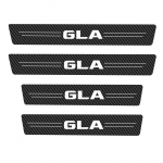 Autole Mercedes Benz W124 W203 W204 ML autole kinnitatakse neli s&uuml;sinikkiust kriimustuskaitsekleebist auto uksel&auml;vele 4Pcs GLA