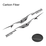 2PCS Car Side Door Stickers For Nissan Serena C23 c25 c26 c27 Long Stripes Motor Sport Graphics Vinyl Decals Tuning Glossy Black black