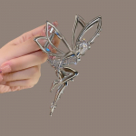 Rhinestone Elfi metallist juuksek&uuml;&uuml;s naistele Krabiklambriga juuksen&otilde;el Crystal Pearl Juukseaksessuaarid L&auml;ikiv Barrette peapael, ehted Kingitused h&otilde;be