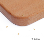 10/100 tk avatud h&uuml;pper&otilde;ngas 3/4/5/6/7/8mm &uuml;mmargused poolitatud r&otilde;ngad ehete tegemiseks. 0.5x3mm 100pcs kuld