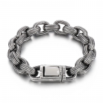 Isiksus Creative Black Fang Fang Founded Men ja L&otilde;una-Korea Vocal Titanium Steel meeste 13mm horisontaalne O-line keti k&auml;ev&otilde;ru