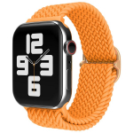 Punutud sooloaas Apple Watchi rihma luksuslikule 38mm 40mm 41mm 42mm 44mm 45mm nailonrihm iwatchile 6 5 4 3 2 1 SE Reguleeritav elastne k&auml;ev&otilde;ru rihm 38mm or 40mm or 41mm