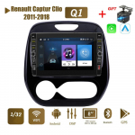 8-tolline Renault Captur Clio 2011-2018 jaoks koos nupu nupuga Android autoraadio multimeediumipleier Navigatsioon stereo GPS 2 Din Carplay 2+32GB 1+32GB,A