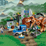 Tyrannosaurus Rex Breakout Jurassic Parki dinosauruste ehitusplokid, klotsid m&auml;nguasjad, EI KARTI