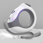 3 m helendav vastupidav koerarihm, automaatne sisset&otilde;mmatav nailonist lemmikloomaplii pikendus kutsikas jalutav jooksuplii rulett koertele valge