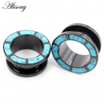 Alisouy 2TK roostevabast terasest sisestusega kivist kest keermega k&otilde;rvam&otilde;&otilde;turid tunnelid pistikud laiendaja venitusk&otilde;rvar&otilde;ngad augustavad keha ehted 8mm