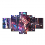 5 paneeli HD Anime Jaapani t&uuml;drukud Pilt Bussid vihmastel p&auml;evadel Plakat Animatsioon Kunst Seinakaunistus Maalid Ilma raamita 20x35cm*2 20x45cm*2 20x55cm*1