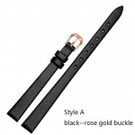 Ehtsast nahast k&auml;ev&otilde;ru Naiste Moodne kellarihm K&auml;ekellad Mini Rihm 6mm 8mm 10mm 12mm 14mm V&auml;ike kellarihm punane 8mm