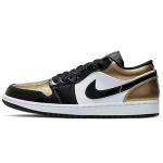 Air Jordan 1 Low Gold Toe Meeste Tossud Metallik-Kuldne Valge-Must CQ9447-700 45 black