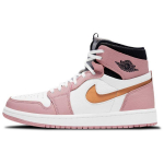 Air Jordan 1 High Zoom, roosa glasuuriga naiste tossud, kaktuse&otilde;ieline valge puri CT0979-601 38.5