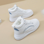 Talvised naistejalatsid Soojad karusnahad pl&uuml;&uuml;s naiste vabaajajalatsid Paelad Mood Tossud Platvorm Lumesaapad Vulkaniseeritud kingad 35 sinine