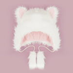 Armsad Kawaii kassik&otilde;rvad Naiste m&uuml;tsid Beanie Naine Lolita S&uuml;gis Talv soe vabaaja karvased m&uuml;tsid &Scaron;ikk t&auml;navariietus Multifilm Armas m&uuml;ts 56-58cm valge