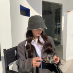 Massiivsest teksast pestud teksariidest koppk&uuml;barad Unisex Bob kokkupandav Fisherman laia &auml;&auml;rega m&uuml;tsid Hip Hop Gorros naiste Panama &auml;mbrik&uuml;bar 56-58cm must