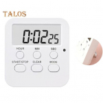 Toiduvalmistamise taimer Lihtsa toimingu meeldetuletus Punane tuli vilkuv hoiatus Praktiline lastehaldus Digitaalne taimer &otilde;pilastele sinine