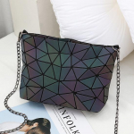 Messenger kott Naiste kettkott Moodne helendav geomeetriline slingkott Sac Femme &otilde;larihm Naiste Bolsas Feminina 1 must