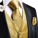 Hi-Tie Tuxedo vest meestele, &uuml;likond, vest kaelaside, taskur&auml;tik, mansetin&ouml;&ouml;bid pulma&auml;ri jaoks M