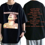 Vintage Rock Band Radiohead T-s&auml;rk Unisex puuvillased T-s&auml;rgid Hip Hop The Bends Music Album Oversize Harajuku Top Print T-s&auml;rk L