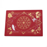 L&otilde;ikematt Iseparanev &otilde;mblusplaat Card Scrapbookingi alusplaadi jaoks Red Gold 22x30cm