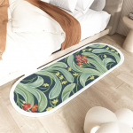 Nordic Flowers kohev voodivaip Kodusisustus Pehme pl&uuml;&uuml;sis pikk vaip Laste m&auml;ngud P&otilde;randamatid elutuba r&otilde;du vaibad L60xW40cm