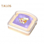 L&auml;bipaistev leivakarbi toiduklassi BPA-vaba korduvkasutatav kerge kaasaskantav r&ouml;stsaia v&otilde;ileivakarbi toit lilla