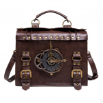 Naiste Steampunk nahast &otilde;lakott Crossbody Rock Goth