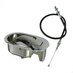 Silver recliner Sofa Release Lever Handle Rustproof Replacement with Adjustable Universal Aluminum