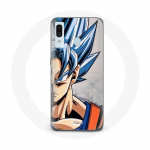 Coque pour Samsung Galaxy A40 Anime Dragon Ball Goku Cheveux bleu