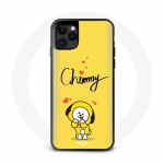 Jimin kollase taustaga &uuml;mbris telefonile Iphone 12 Pro BTS Bangtan Boys BT21 Chimmy