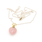 1tk looduslikust kivist s&uuml;damekujuline roosa kvarts kaelakee ripats Reiki tervendav parf&uuml;&uuml;mi pudel kaelakeed naistele pulmaehted 22x31x13mm Heart roosa