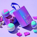 Long-lasting foam bath bomb Sparkling bubble bath bath bomb + premium package, 2 pieces (Loder Bath)