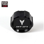 Motorcycle Accessories CNC Front & Rear brake Fluid Cylinder Master Reservoir Cover Cap For Yamaha MT-07 MT 07 mt07 2014- rear black black