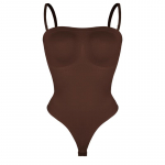 Naiste &otilde;mblusteta kehakujundaja Seksikas &otilde;lapaeladeta kehaosa stringidega Toru-top v&ouml;&ouml;koha treener Kujundav pesu Kehakujundaja L pruun