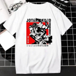 Jaapani anime JOJO veider seiklus graafilise tr&uuml;kiga T-s&auml;rk Unisex Naiste mood t&auml;navar&otilde;ivad l&uuml;hikeste varrukatega plusssuuruses T-s&auml;rk Unisex 4XL