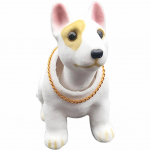 Auto kaunistus noogutav koer armatuurlauale raputatava peaga kutsikas m&auml;nguasi bobblehead koer loominguline bullterjeri nukk auto stiil raputatava peaga koer Bull Terrier