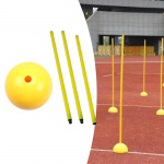 Jalgpalli Agility-treeningpostid, m&auml;rgistuskeppide varustus Jalgpall 1.5 meter