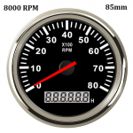 Paadi tahhomeeter Meres&otilde;idukite tahhomeeter LCD t&ouml;&ouml;tundide loenduriga 4000/6000/8000 p/min, sobib diisel- ja bensiinimootorile