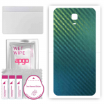 apgo Protective Skin Sticker for the back compatible with Oukitel K6000 Plus, Wrap Film, Foil, Vinyl - Pattern Carbon Chameleon CAKA1