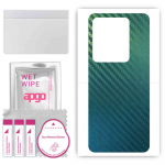 apgo Protective Skin Sticker for the back compatible with Infinix Note 30 5G, Wrap Film, Foil, Vinyl - Pattern Carbon Chameleon CAKA1