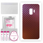 apgo skin sticker film foil vinyl for the BACK compatible with Samsung Galaxy S9, scratch-resistant, easy to install - Carbon Chameleon CAKA5
