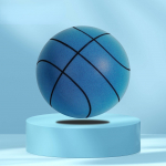 Vaikne korvpallireketpall, laste sisetreening, vaikne k&auml;sn, elastsed v&auml;ikesed pallim&auml;nguasjad no.7 24cm sinine/must