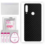 apgo Protective Skin Sticker for the back compatible with TCL L10 Pro, Wrap Film, Foil, Vinyl - Pattern Carbon Black