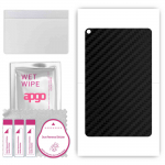 apgo Protective Skin Sticker for the back compatible with Kruger&Matz Eagle 1069, Wrap Film, Foil, Vinyl - Pattern Carbon Black