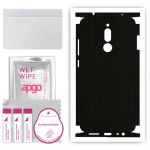 apgo Protective Skin Sticker for the back+sides compatible with Xiaomi Redmi 8, Full Wrap Film, Foil, Vinyl - Pattern Matrix