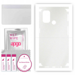 apgo Protective Skin Sticker for the back+sides compatible with Oppo A53, Full Wrap Film, Foil, Vinyl - Pattern Matte Transparent
