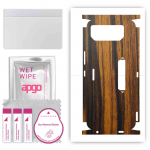 apgo Protective Skin Sticker for the back+sides compatible with Asus ROG Phone 6, Full Wrap Film, Foil, Vinyl - Pattern Tigerwood
