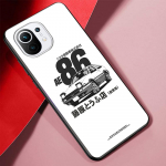 Jaapani Anime Initial D AE86 &uuml;mbris Xiaomi Mi 11 Ultra 11T 10T 9T Pro Note 10 A2 9 8 Lite A3 CC9E 10S must pehme telefoni kate Xiaomi 11T(11T Pro)