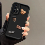 3D Cartoon Coffee Milk telefoni&uuml;mbris Samsung Galaxy A51 A71 A55 A35 A25 A15 A05 A05S A54 A34 A24 A14 A04S A53 A33 A23 A13 A03 A52 silikoonist kate Samsung Galaxy A31