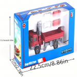 1/50 Tsingisulamist Haagiskraana Transpordis&otilde;iduki Mudel M&auml;nguasi Kallutava Kastiga Laste M&auml;nguasi Inseneris&otilde;iduk 1/50-Size:13.5*7.5*5cm punane
