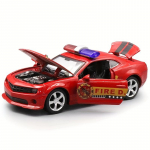 1/32 sulamist politseiautomudel kahekordsete ustega, mida saab avada, laste m&auml;nguauto kaunistus 1/32-Size:12.5*4.5*4.5cm
