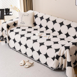 INS Style &scaron;enilldiivani t&auml;iskattega r&auml;tik Four Seasons universaalne kriimustusvastane mittenakkuv villane diivani kate Libisemiskindel mati katteriie 180*130cm